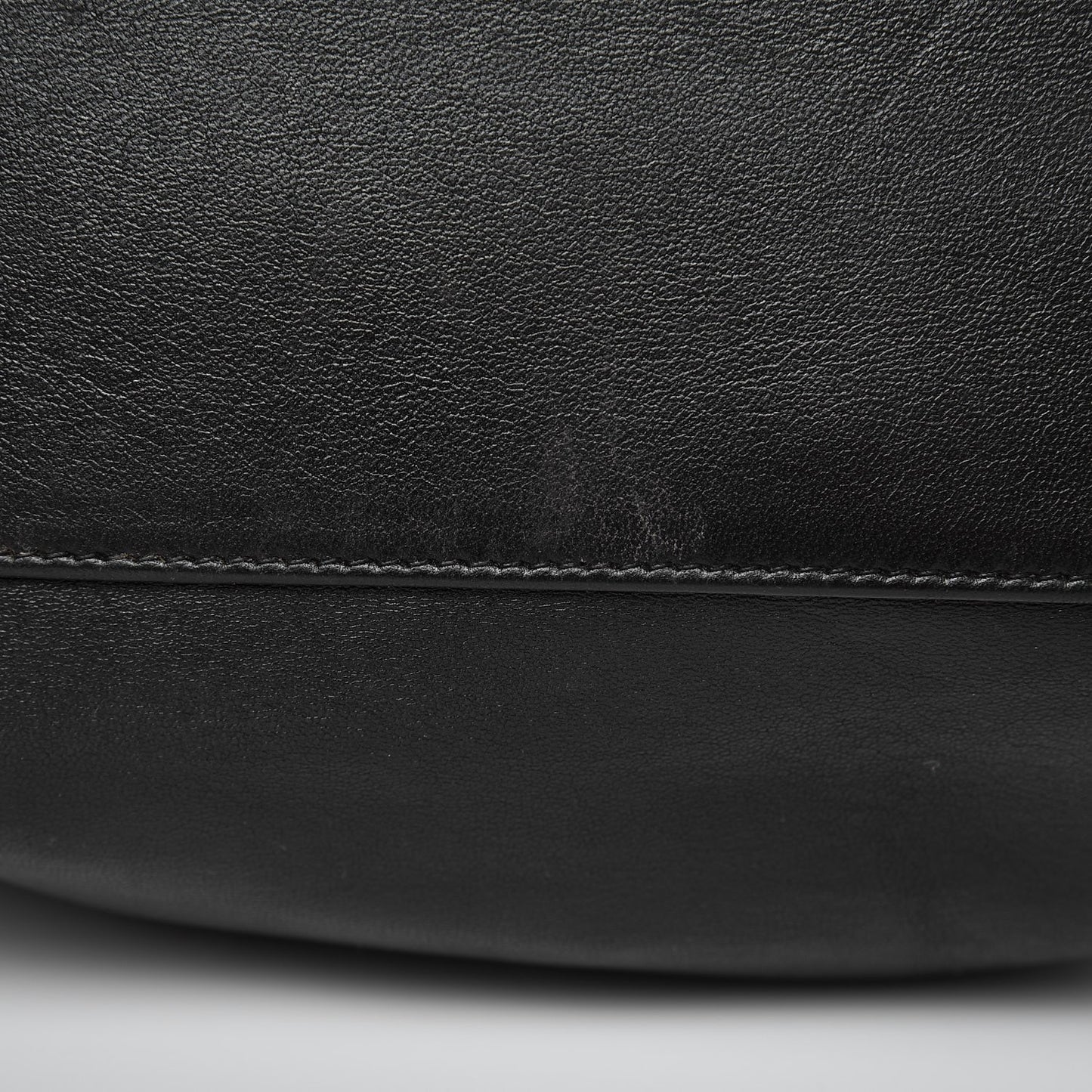 Lambskin CC Drawstring Shoulder Bag Black