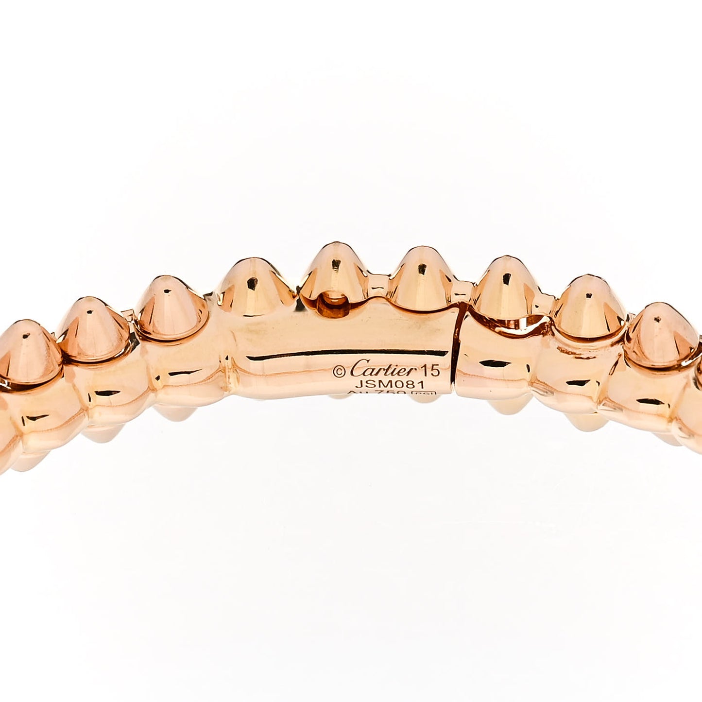 18K Pink Gold Small Clash De Cartier Bracelet 15