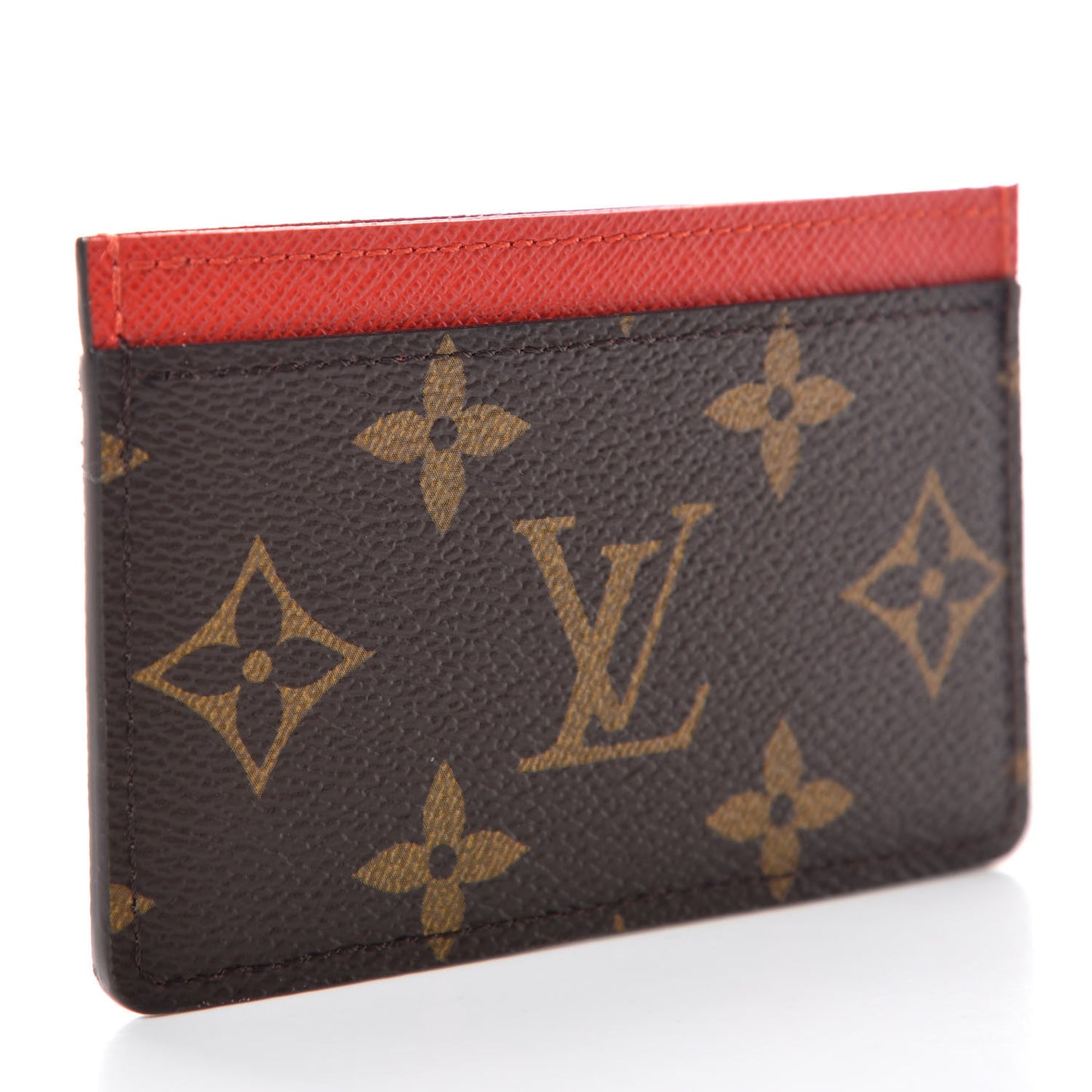 Monogram My LV Heritage Card Holder Rouge White
