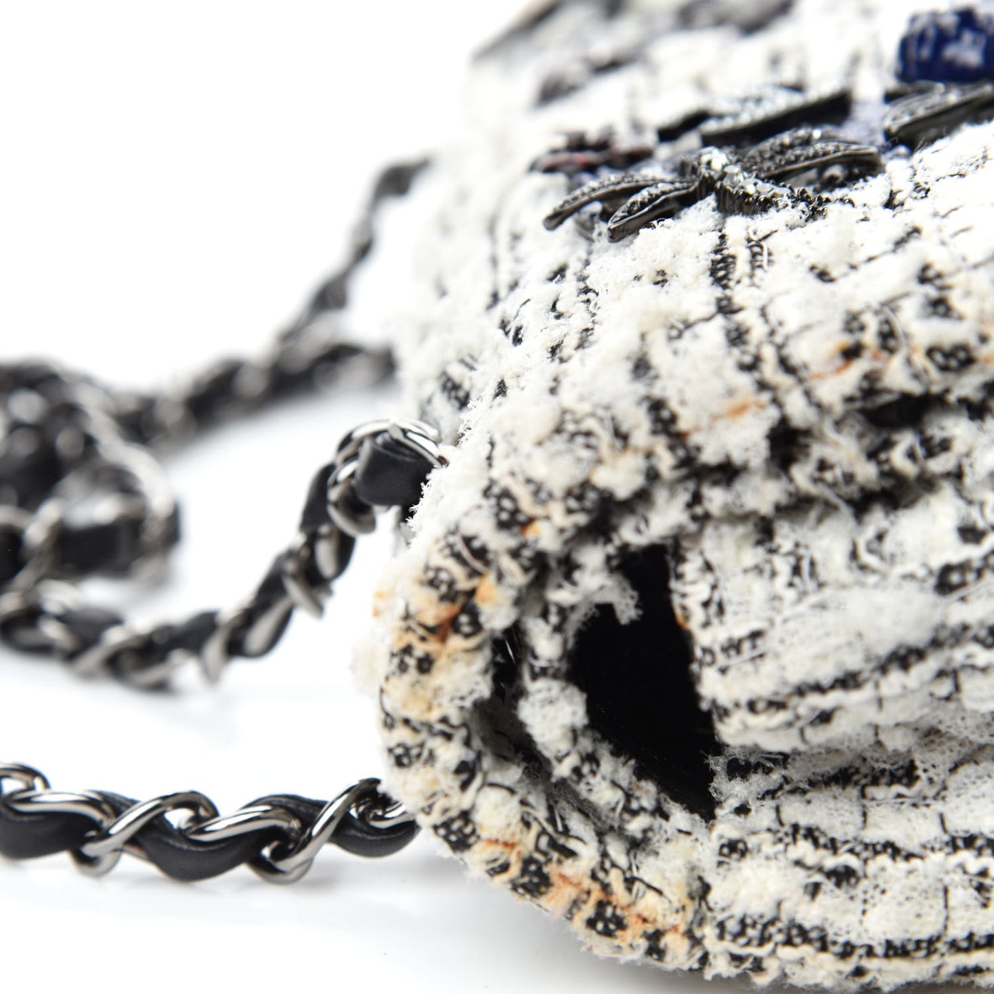 Tweed Garden Party 2.55 Reissue 225 Flap White Multicolor