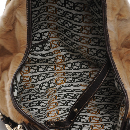 Gucci Mink Fur Leather Medium Pelham Shoulder Bag 5 of 7