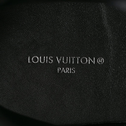 Louis Vuitton Calfskin Patent Monogram Ruby Flat Ranger Boots 39 Black 7 of 10