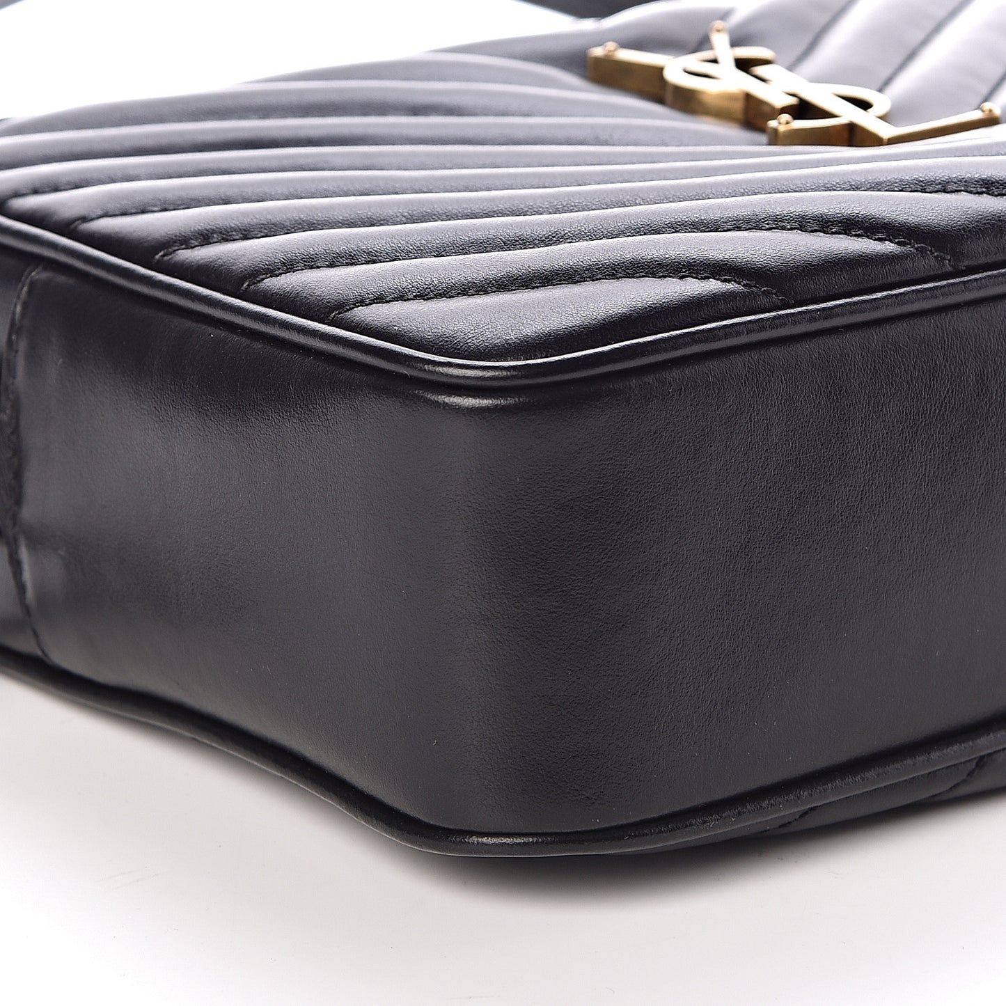 Calfskin Matelasse Monogram Lou Camera Bag Black