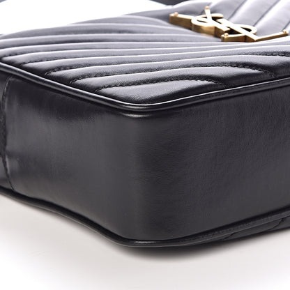 Saint Laurent Calfskin Matelasse Monogram Lou Camera Bag Black 8 of 10