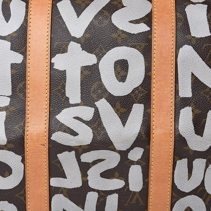 Louis Vuitton Graffiti Keepall 50 Silver 14 of 15