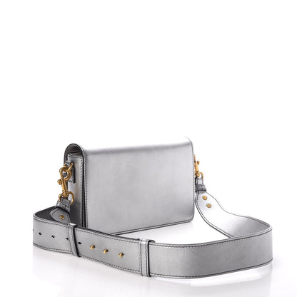 Christian Dior Metallic Smooth Calfskin Dio(r)evolution Flap Bag Silver 3 of 9