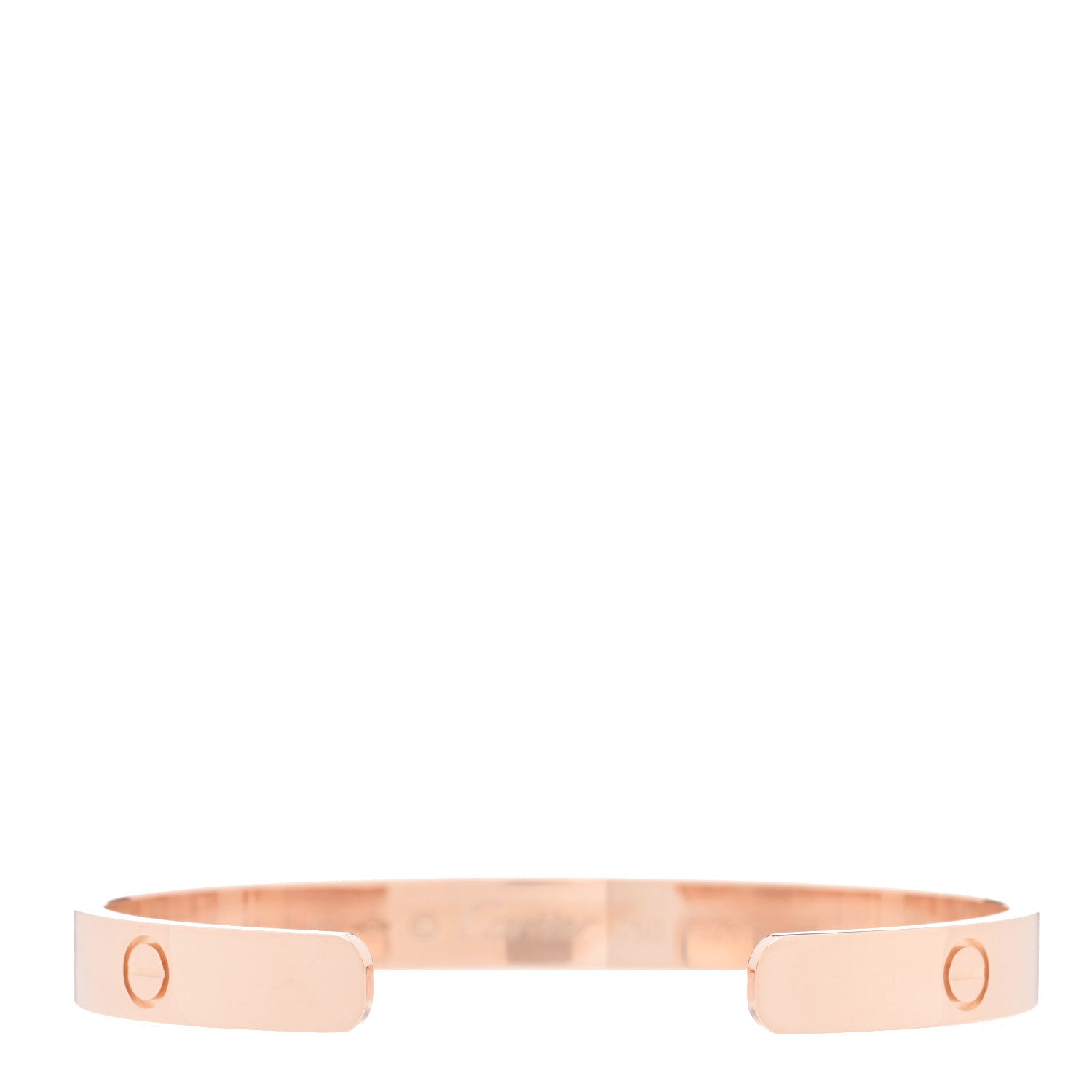 Cartier 18K Pink Gold LOVE Cuff Bracelet 17 2 of 3