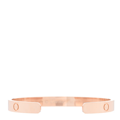 Cartier 18K Pink Gold LOVE Cuff Bracelet 17 2 of 3