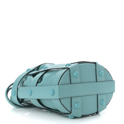 Salvatore Ferragamo Calfskin Cage Bag Tyrone Turquoise 5 of 12