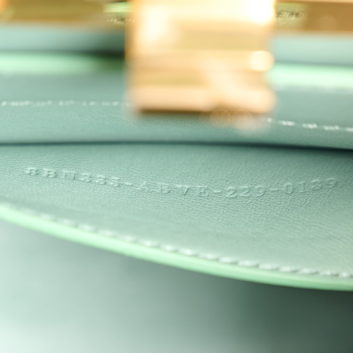 Fendi Shiny Nappa Petite Peekaboo I SEE U Satchel Menta 9 of 12