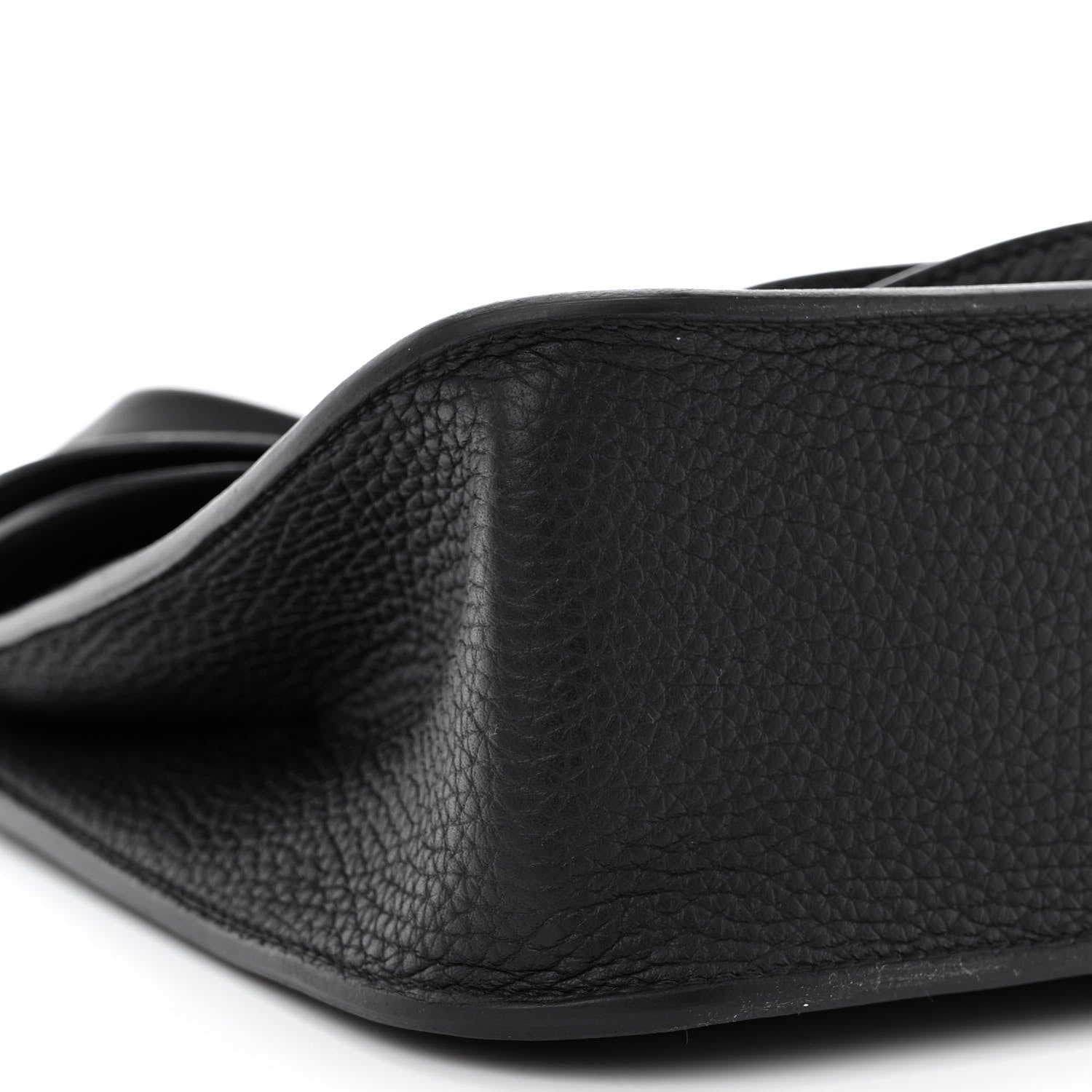 Hermes Taurillon Clemence Halzan 25 Black 9 of 10