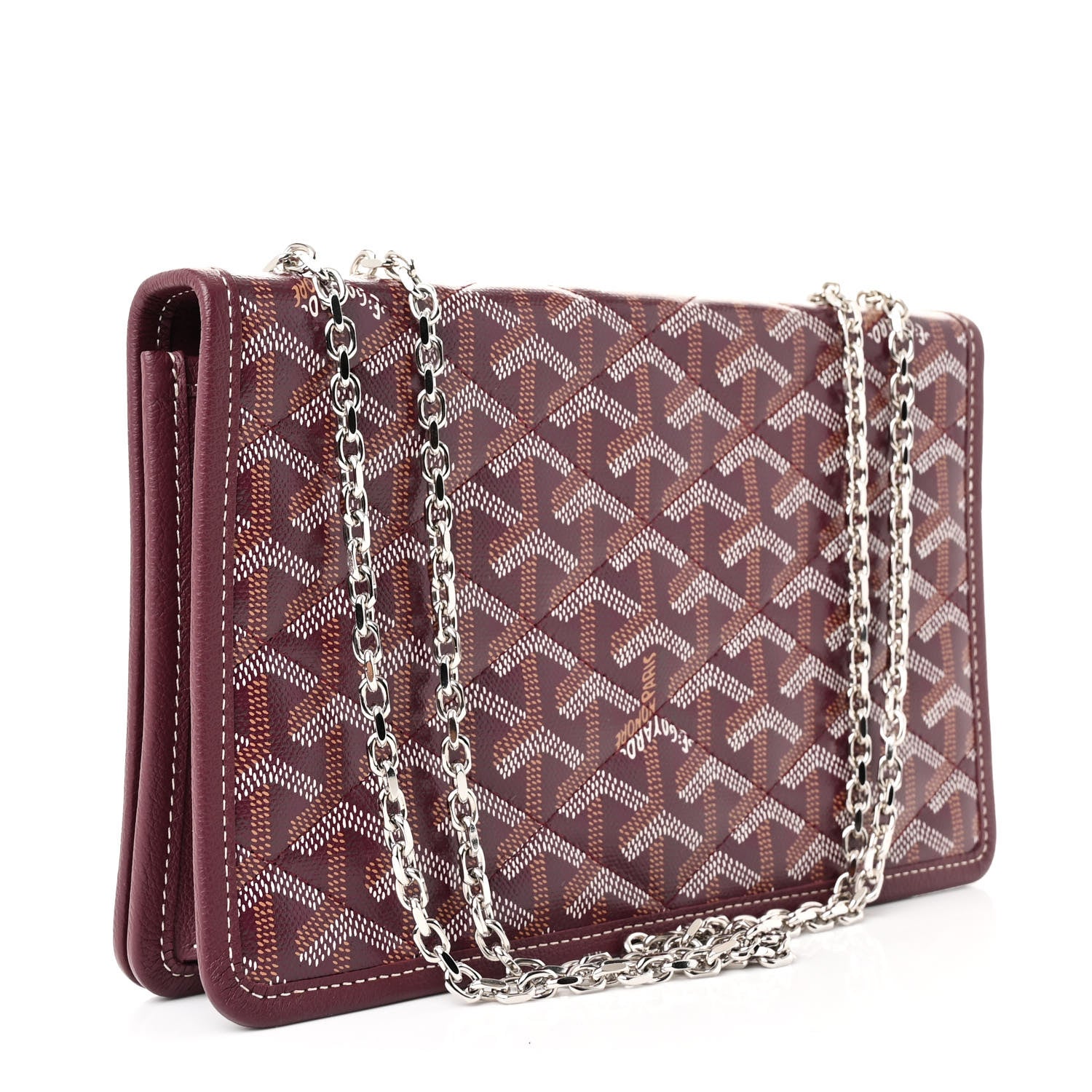 Goyard Goyardine Alexandre III Bag Burgundy 3 of 10