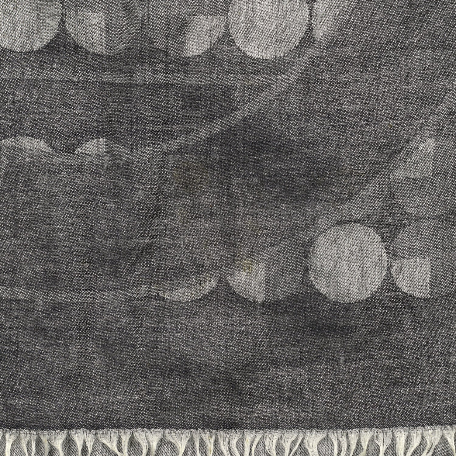 Chanel Cashmere Silk CC Scarf Grey 7 of 8