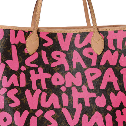 Louis Vuitton Monogram Graffiti Neverfull GM Fuchsia 10 of 10