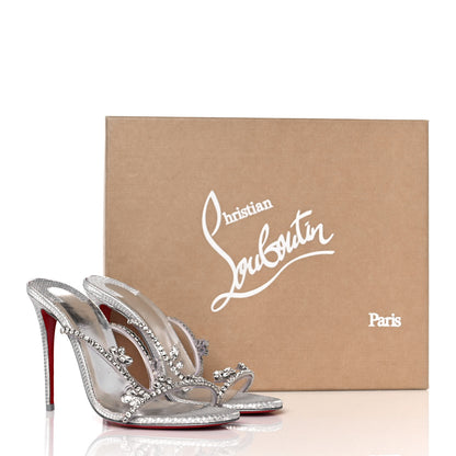 Christian Louboutin PVC Crystal Just Queen 100 Sandals 37 Crystal 8 of 8