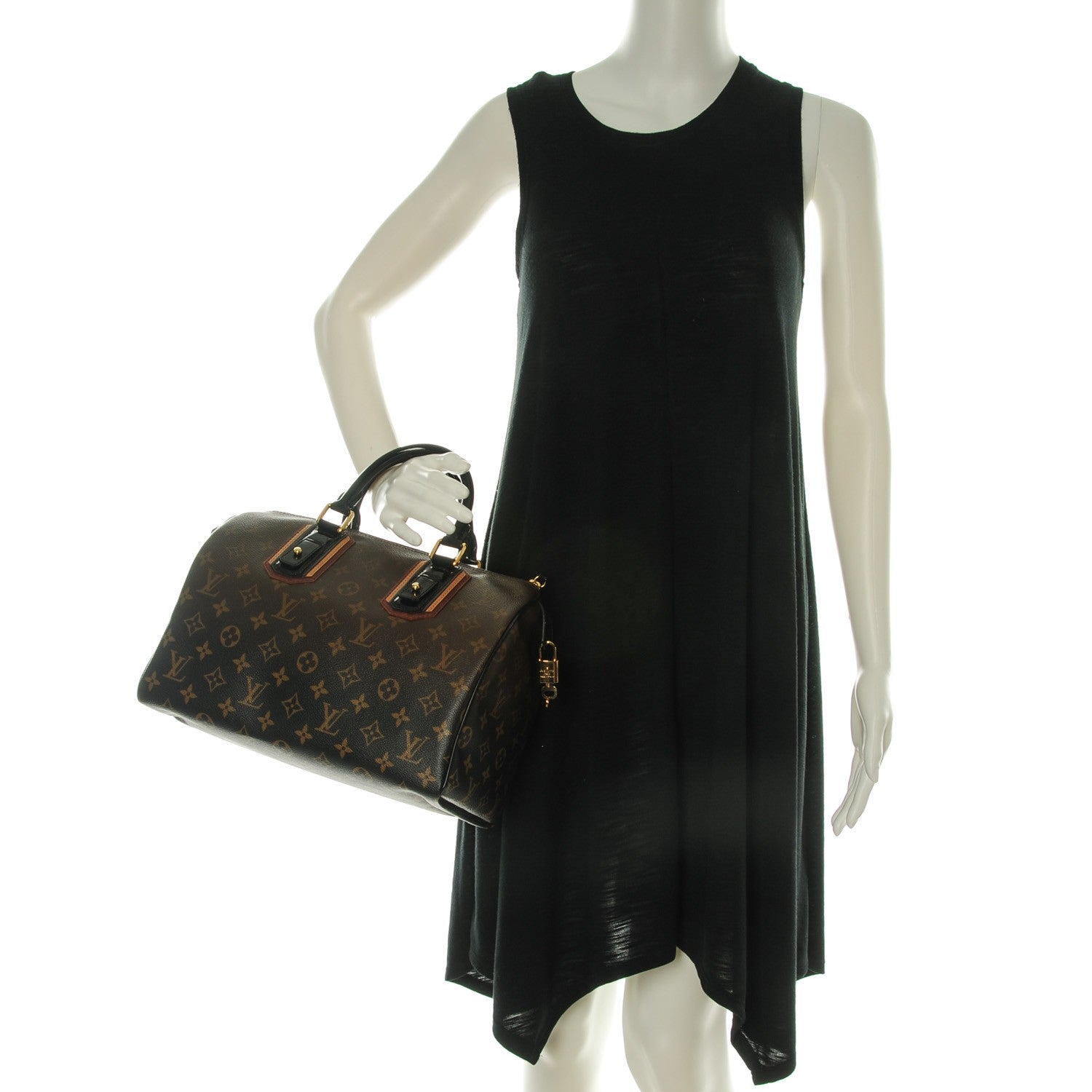 Louis Vuitton Monogram Mirage Speedy 30 Black 2 of 8