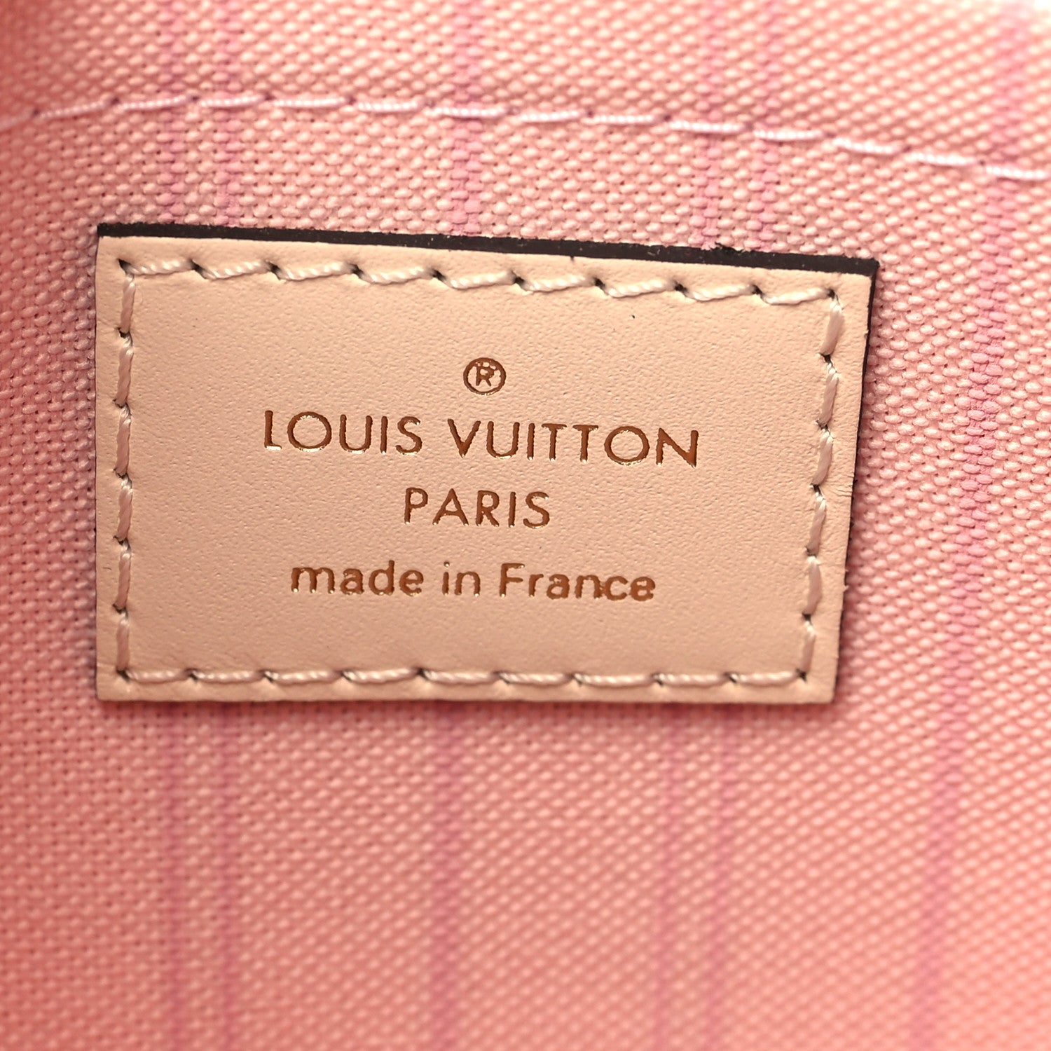 Louis Vuitton Damier Azur Neverfull MM GM Pochette Rose Ballerine 6 of 6
