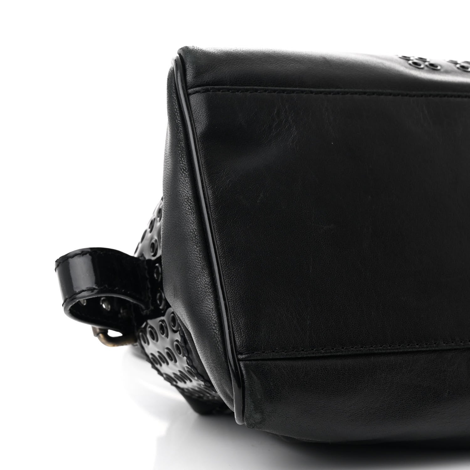 Fendi Nappa Patent Perforated Small Bag De Jour Black 9 of 10