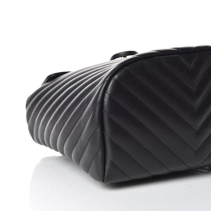 Chanel Calfskin Chevron Quilted Small Urban Spirit Backpack Black 5 of 10