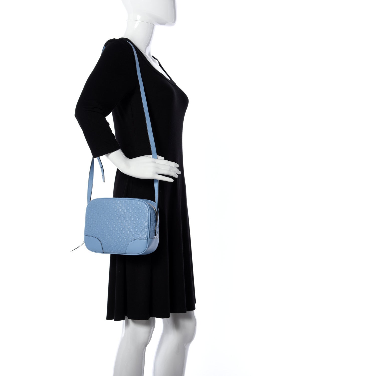 Gucci Microguccissima Mini Bree Messenger Bag Mineral Blue 741705