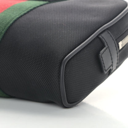 Gucci Canvas Web Slim Belt Bag Black 9 of 9