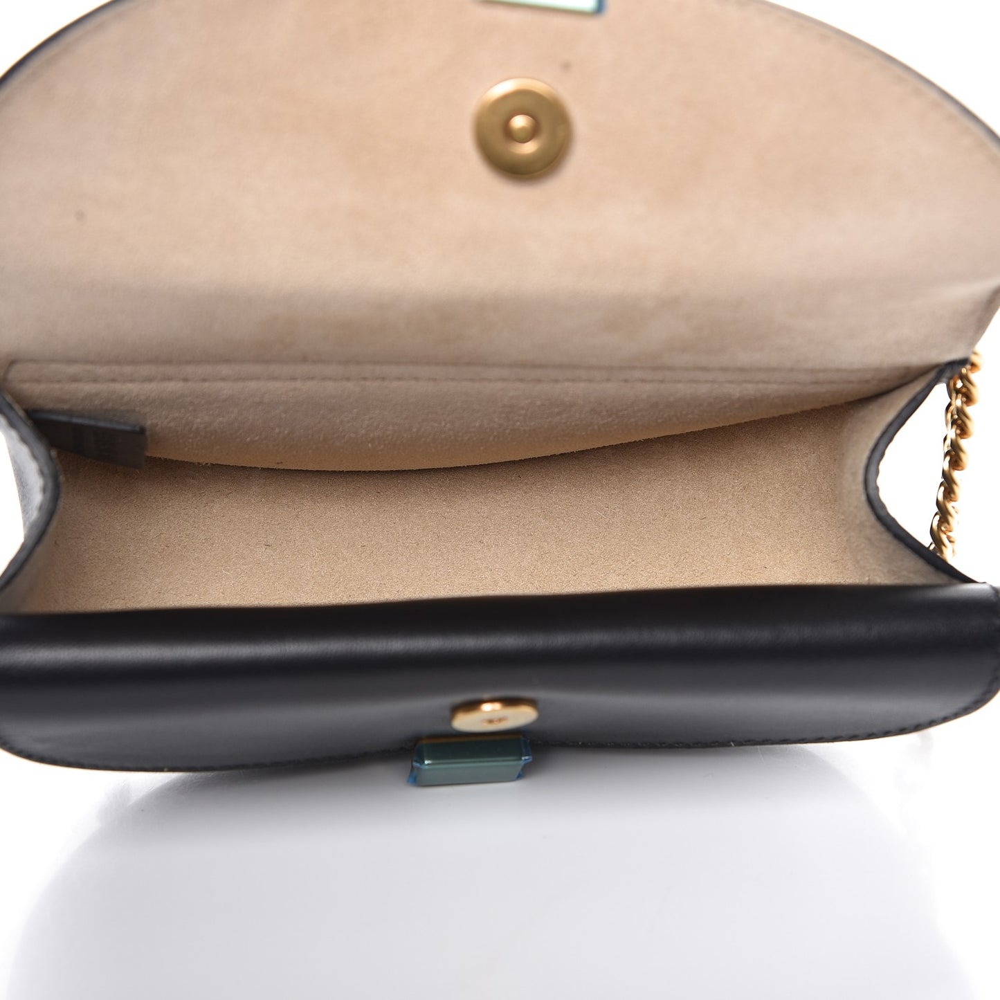 Calfskin Nano Georgia Crossbody Bag Black