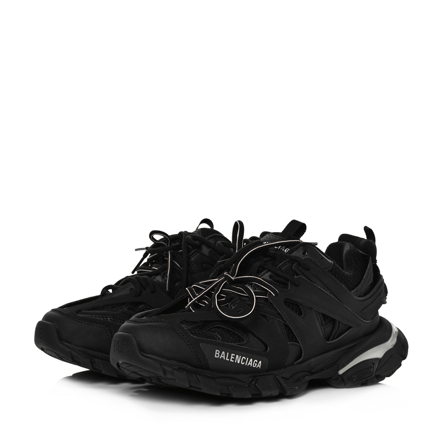 Mesh Nylon Mens Track LED Sneakers 41 Black