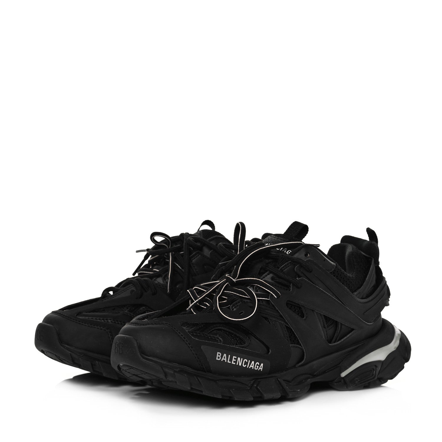 Balenciaga Mesh Nylon Mens Track LED Sneakers 41 Black 3 of 7