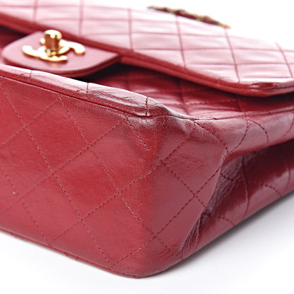 Chanel Lambskin Quilted Medium Double Flap Red 12 of 13