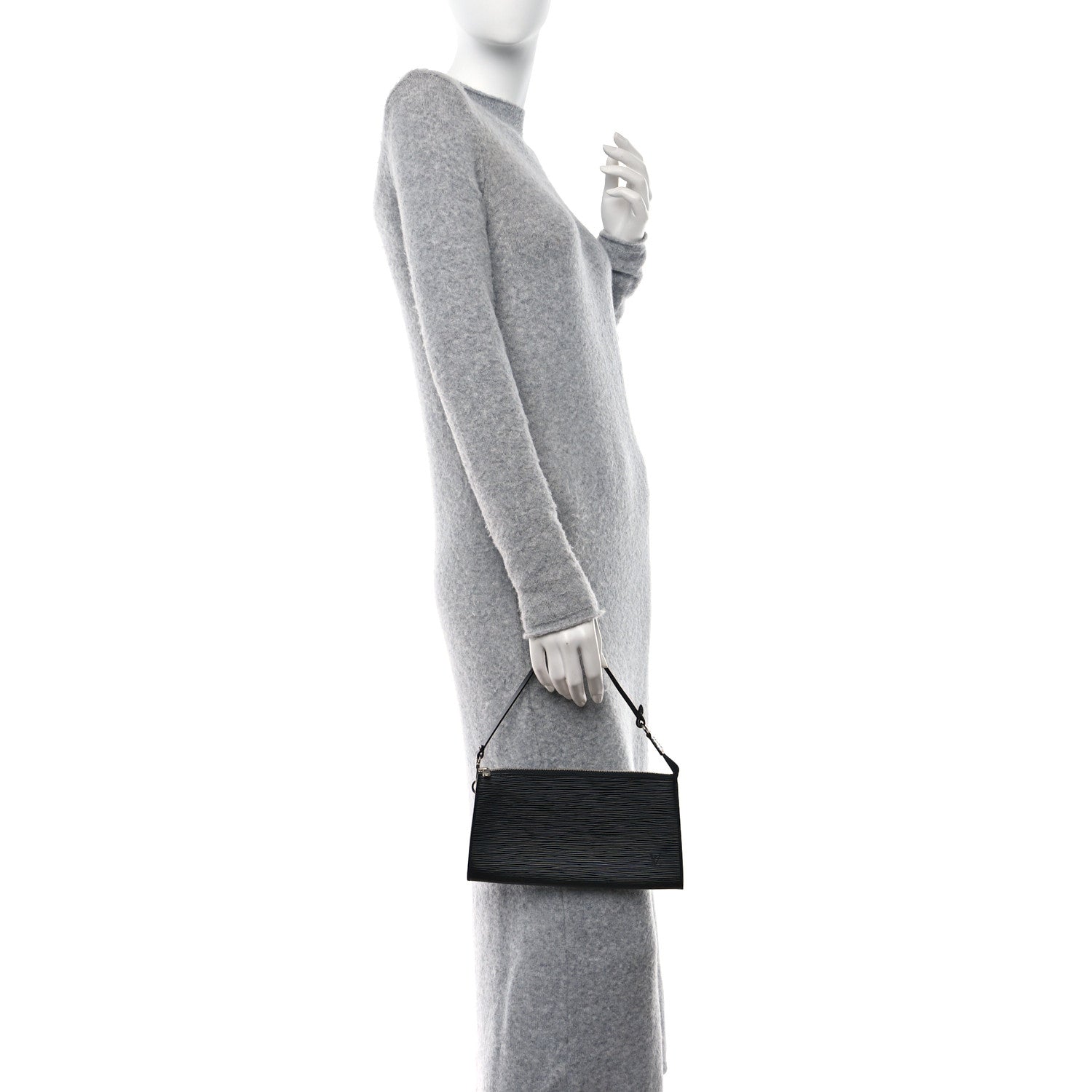 Louis Vuitton Epi Pochette Accessories 21 Black 2 of 10