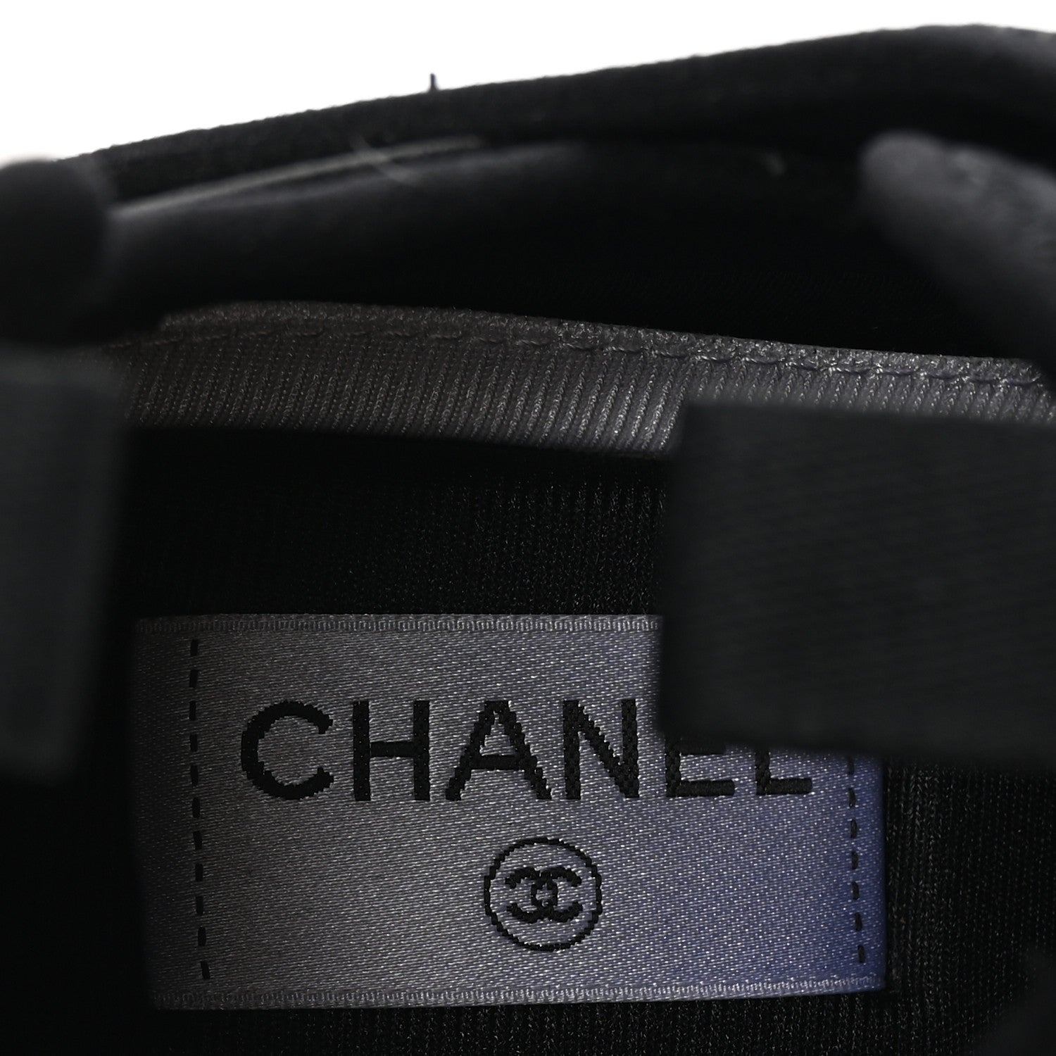 Chanel Velvet Calfskin Mixed Fibers CC Sneakers 38.5 Black 8 of 10