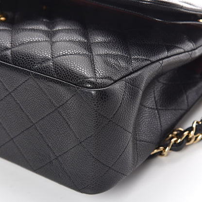Chanel Caviar Quilted Jumbo Double Flap Black 14 of 18