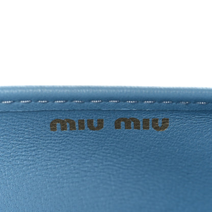 Miu Miu Nappa Matelasse Chain Crossbody Bag Astrale 5 of 7