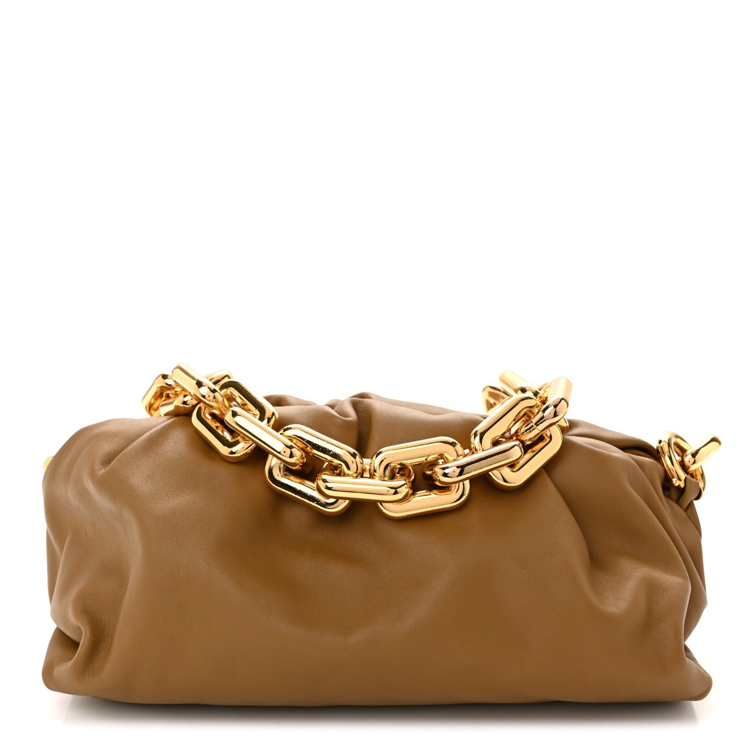 Bottega Veneta Calfskin The Pouch Chain Moutarde Moutarde 1 of 10