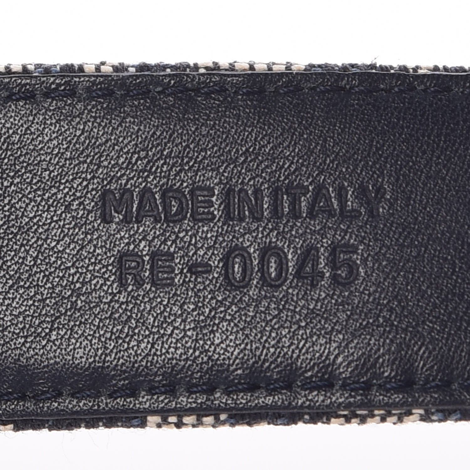 Christian Dior Canvas Monogram Logo Belt 85 Blue 4 of 9