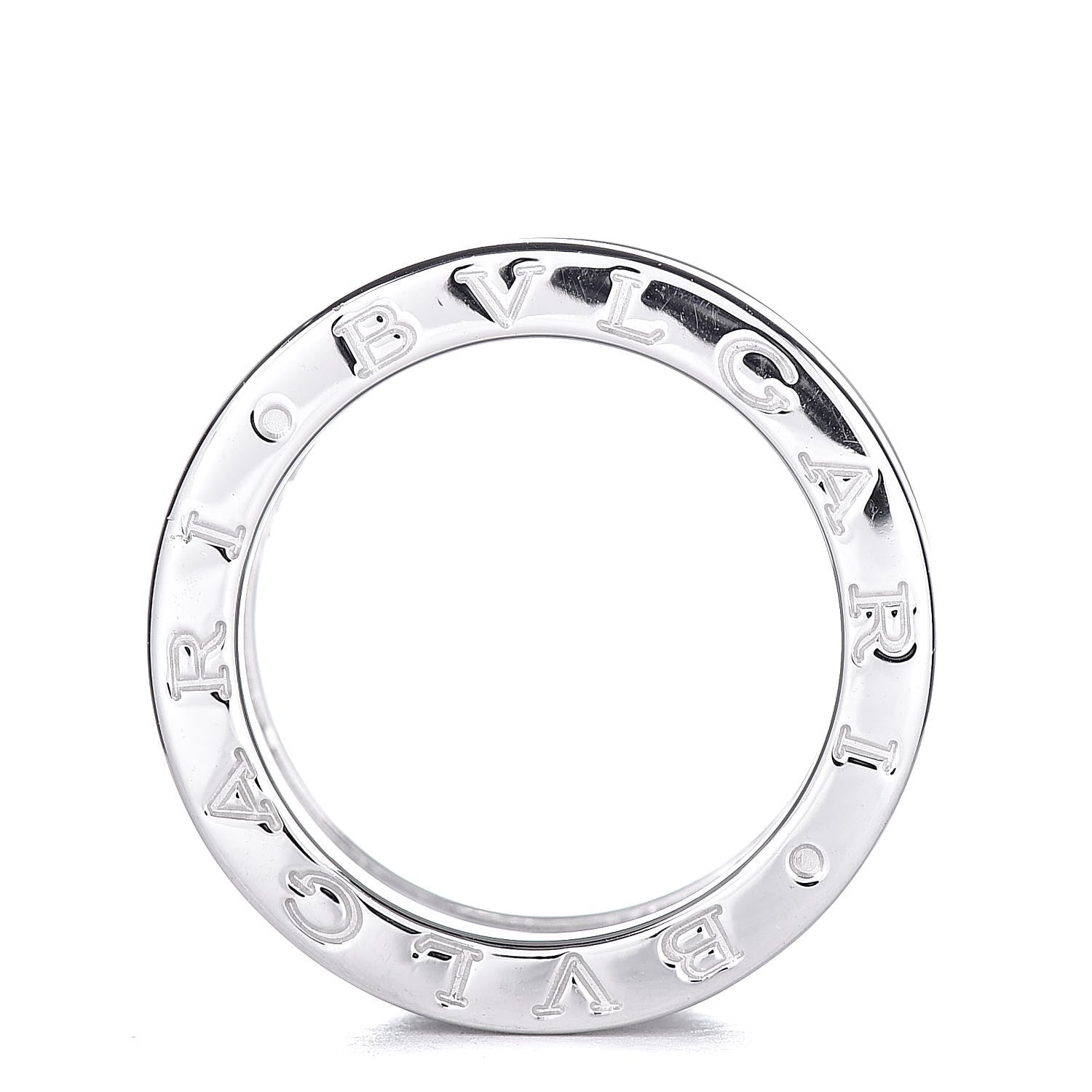 Bulgari 18K White Gold B.Zero1 4 Band Ring 50 5.25 5 of 5