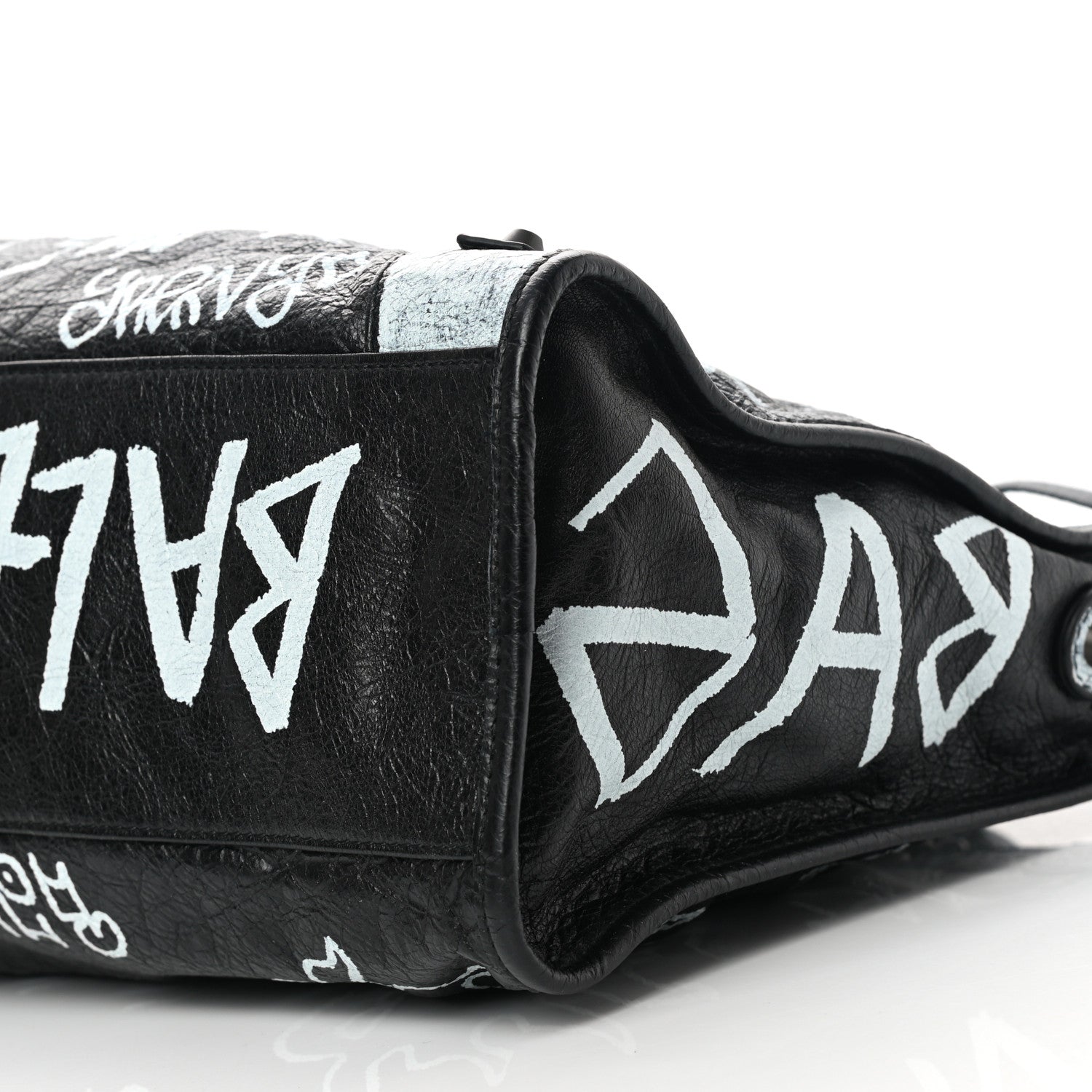 Balenciaga Agneau Arena Graffiti All Over Classic Hardware City Black White 10 of 10