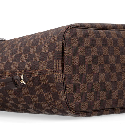 Louis Vuitton Damier Ebene Neo Neverfull MM Rose Ballerine 8 of 9