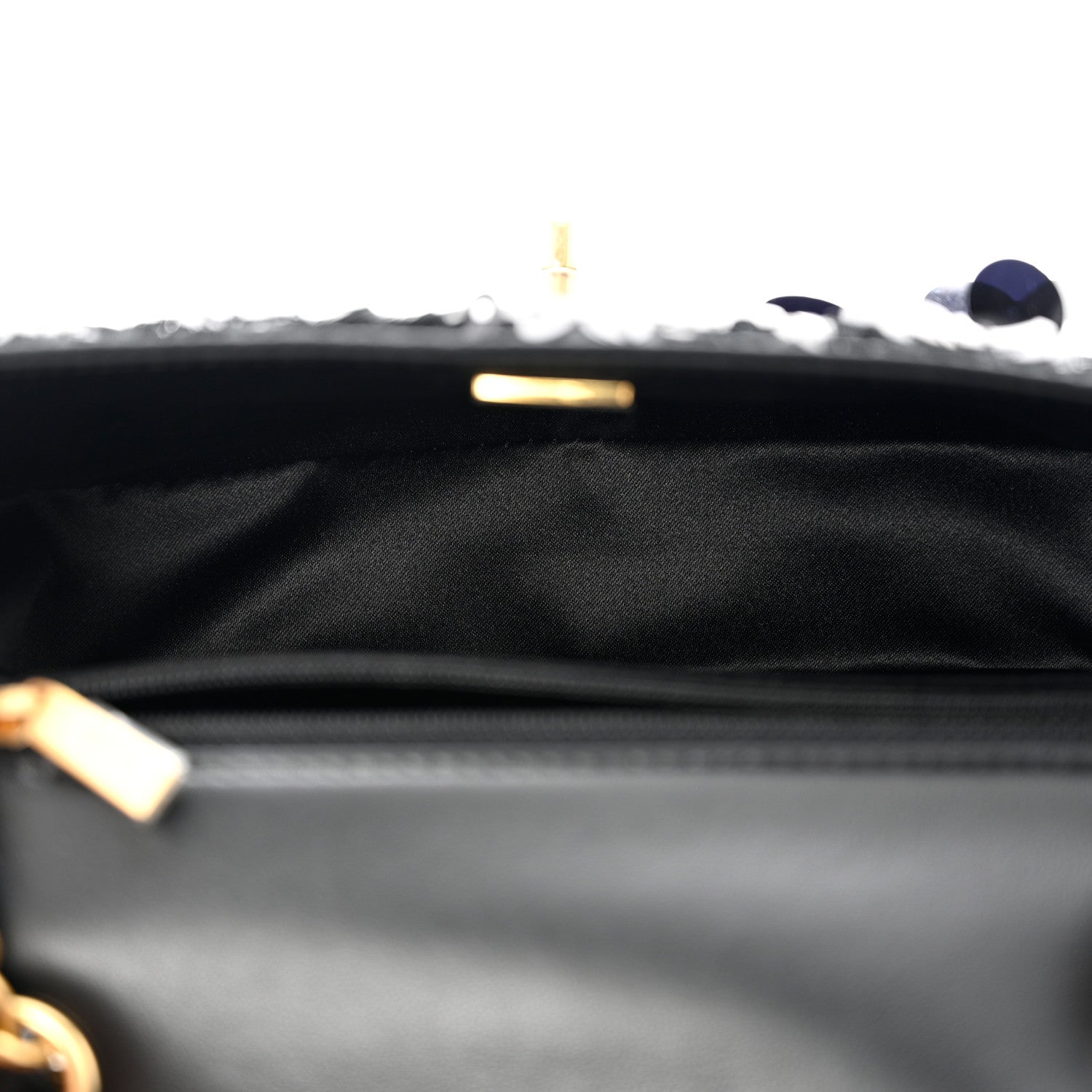 Chanel Sequin Mini Rectangular Flap Black 4 of 10