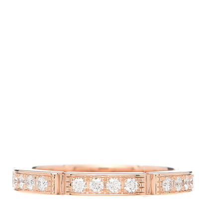 Cartier 18K Pink Gold Diamond Maillon Panthere Wedding Band Ring 48 4.25 1 of 7