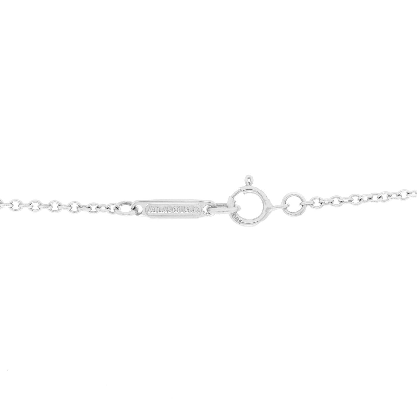 18K White Gold Atlas Station Necklace