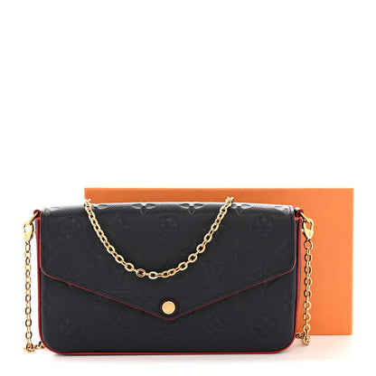 Louis Vuitton Empreinte Pochette Felicie Chain Wallet Marine Rouge 12 of 12