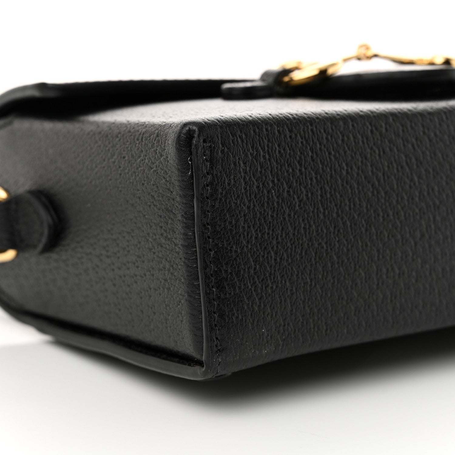 Gucci Calfskin Horsebit 1955 Shoulder Bag Black 9 of 10