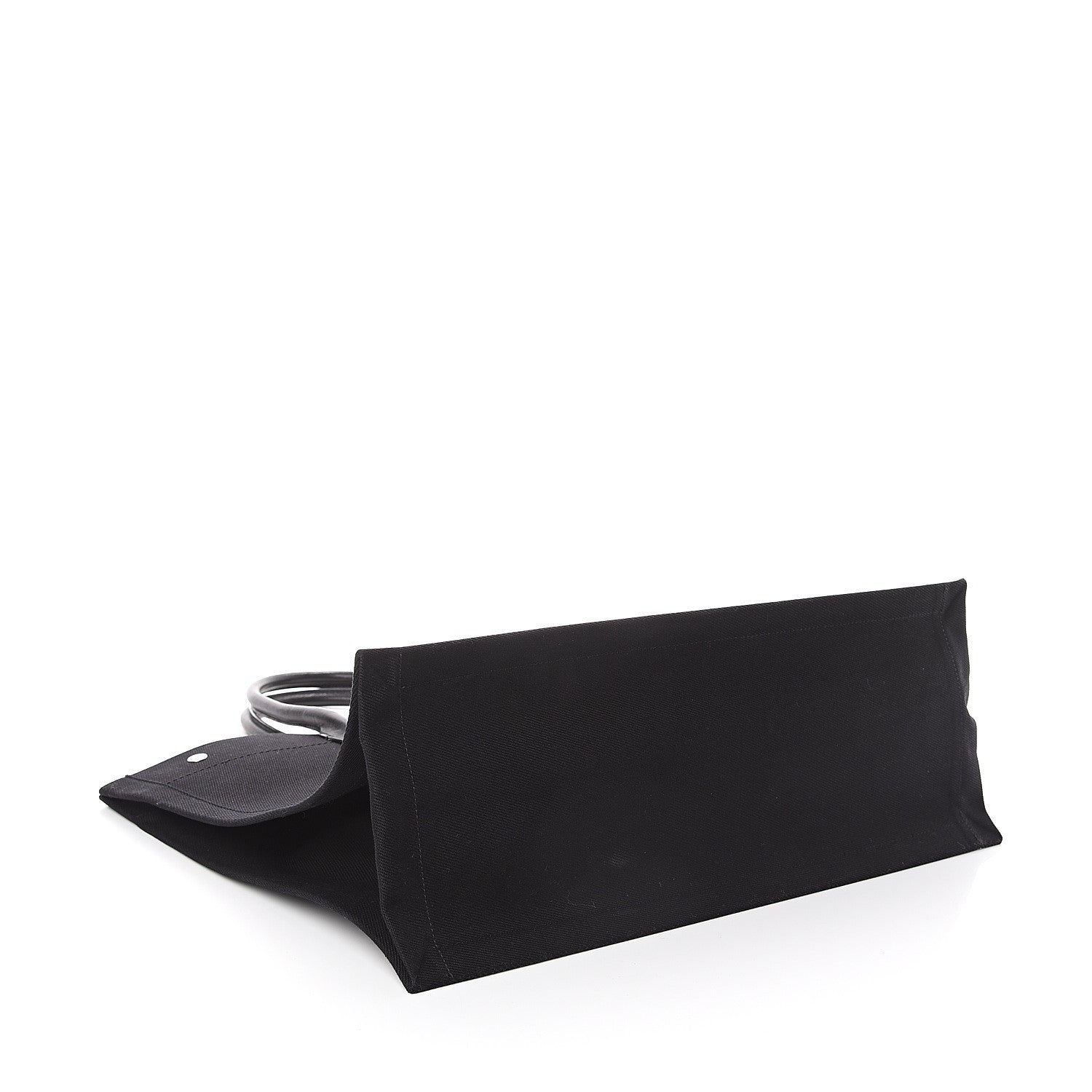 Saint Laurent Linen Calfskin Rive Gauche Tote Black 3 of 8