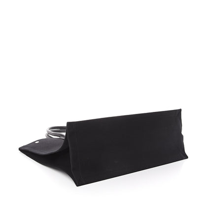 Saint Laurent Linen Calfskin Rive Gauche Tote Black 3 of 8