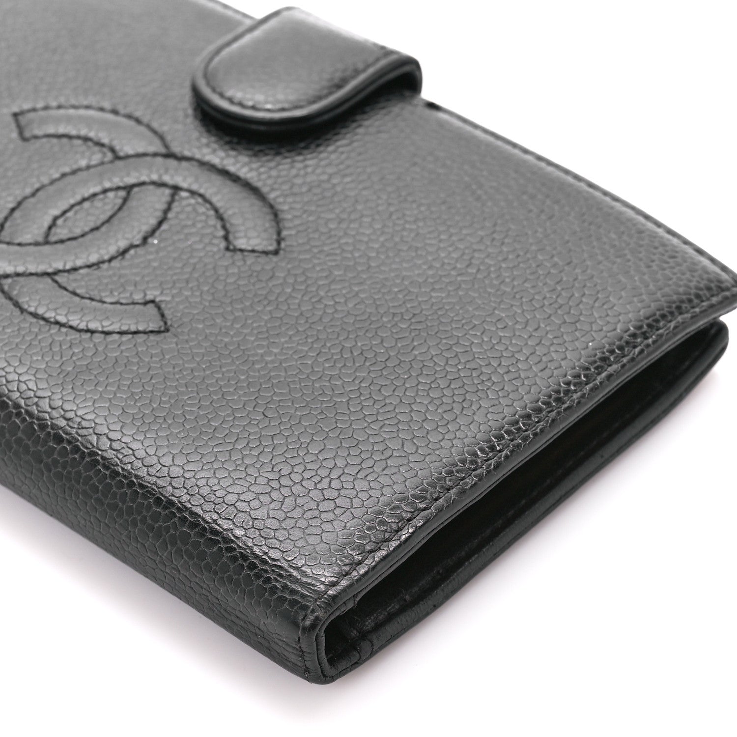 Chanel Caviar Timeless CC Zipped Pocket Wallet Black 14 of 14
