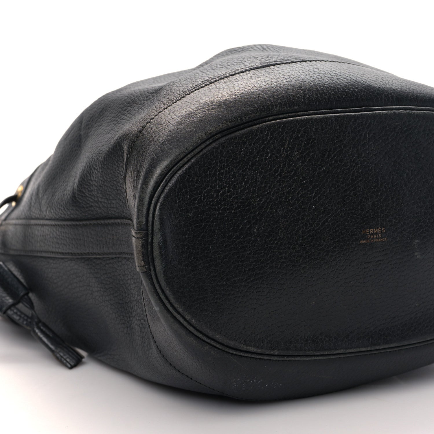 Hermes Evergrain Market Drawstring Bag 28 Black 7 of 8