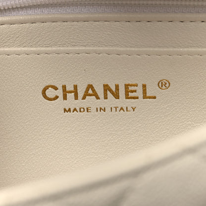 Chanel Caviar Quilted Mini Top Handle Rectangular Flap White 6 of 11