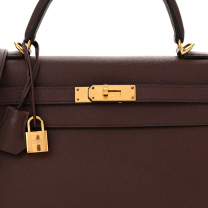 Hermes Epsom Kelly Sellier 32 Rouge Sellier 8 of 18