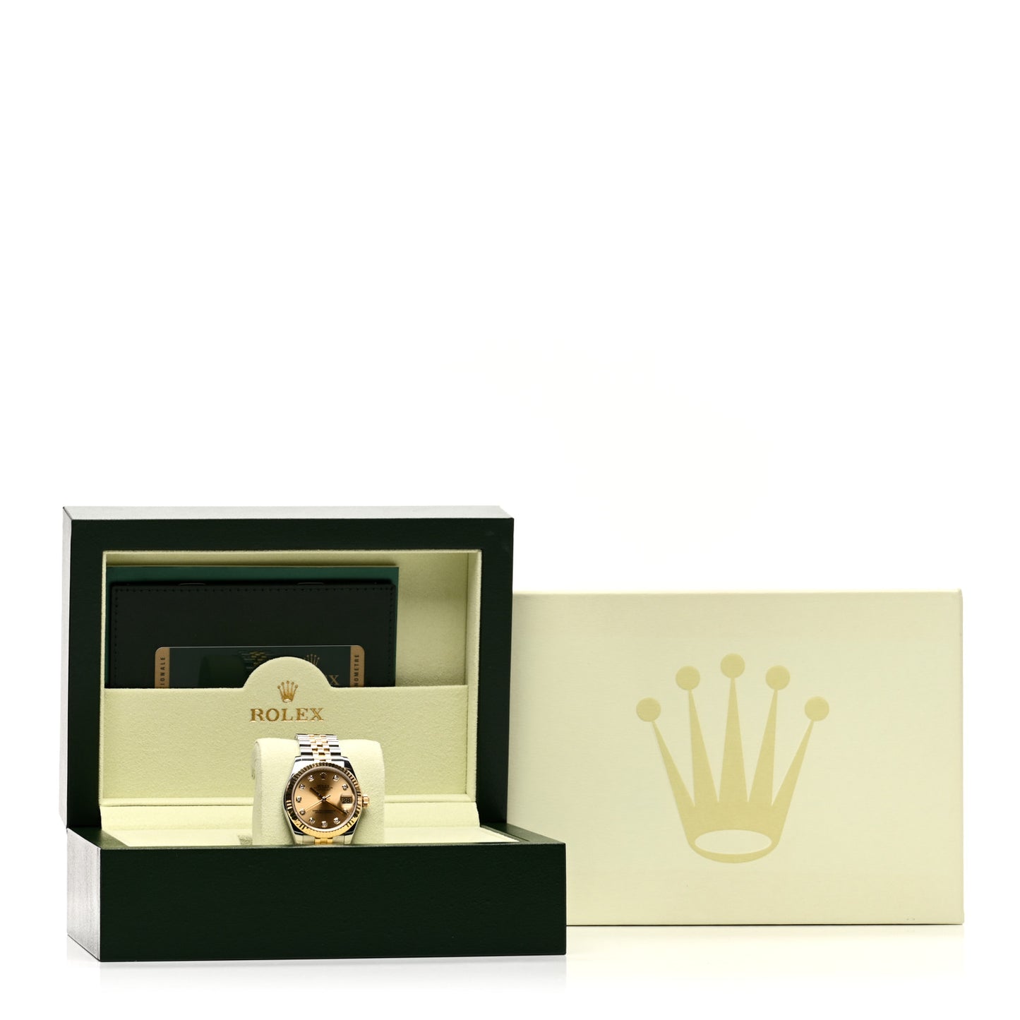 Stainless Steel 18K Yellow Gold Diamond 31mm Oyster Perpetual Datejust Watch Champagne 178273